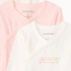 Set van 7 fantasie bodies met lange mouwen meisjes met verschillende sluitingen afhankelijk van de leeftijd