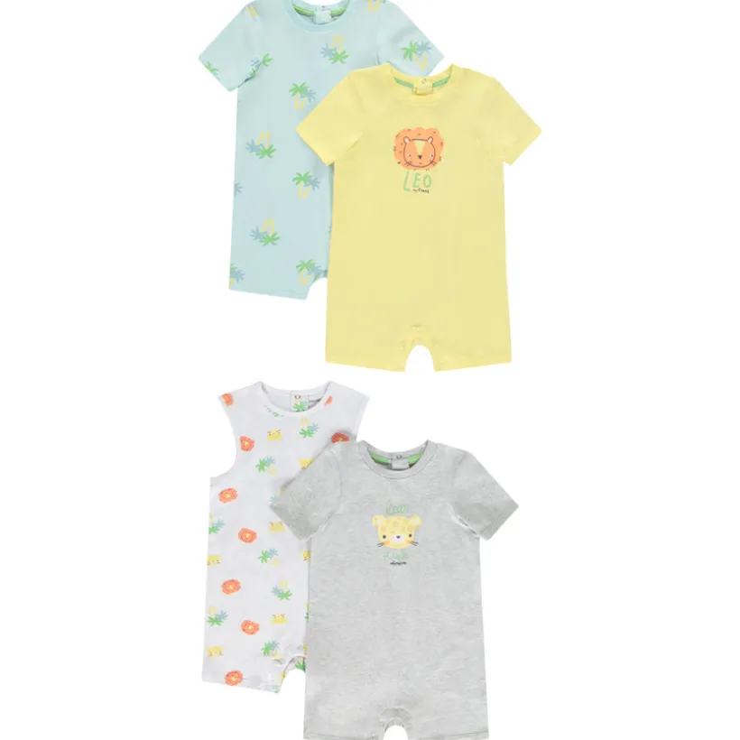 Set van 4 fantasie combishorts voor jongens