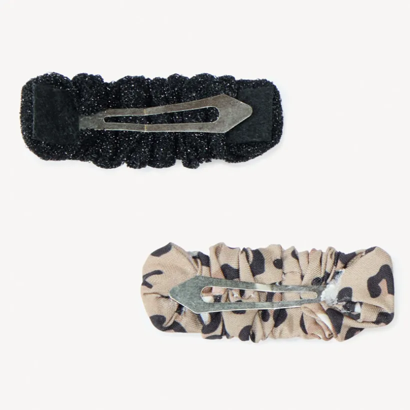 Set van 2 fantasie haarspeldjes en 2 fantasie scrunchies meisjes