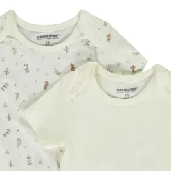 Set van 5 fantasie korte mouwen bodies voor baby