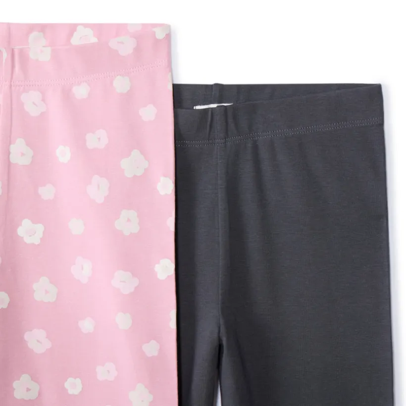 Set van 2 fantasie lange pyjama's in jersey meisjes
