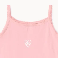 Set van 3 fantasieonderhemden mouwloos voor meisjes in jersey met fijne bretels en ronde halslijn