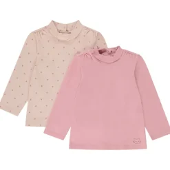 Set van 2 fantasie ondertruien met col voor baby meisje