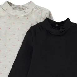 Set van 2 fantasie ondertruien met col voor baby meisje