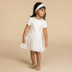 Set van fantasierijke jurk met hoofdband voor baby meisje