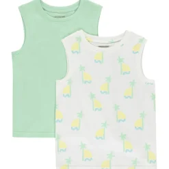 Set van 2 fantasietanktops in jersey jongens