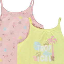 Set van 5 fantasie tanktops voor baby meisje