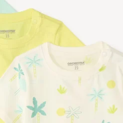 Set van 3 fantasiet-shirts met korte mouwen jongens.