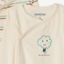 Set van 5 fantasievolle bodies met lange mouwen voor babyjongens met verschillende sluitingen volgens leeftijd
