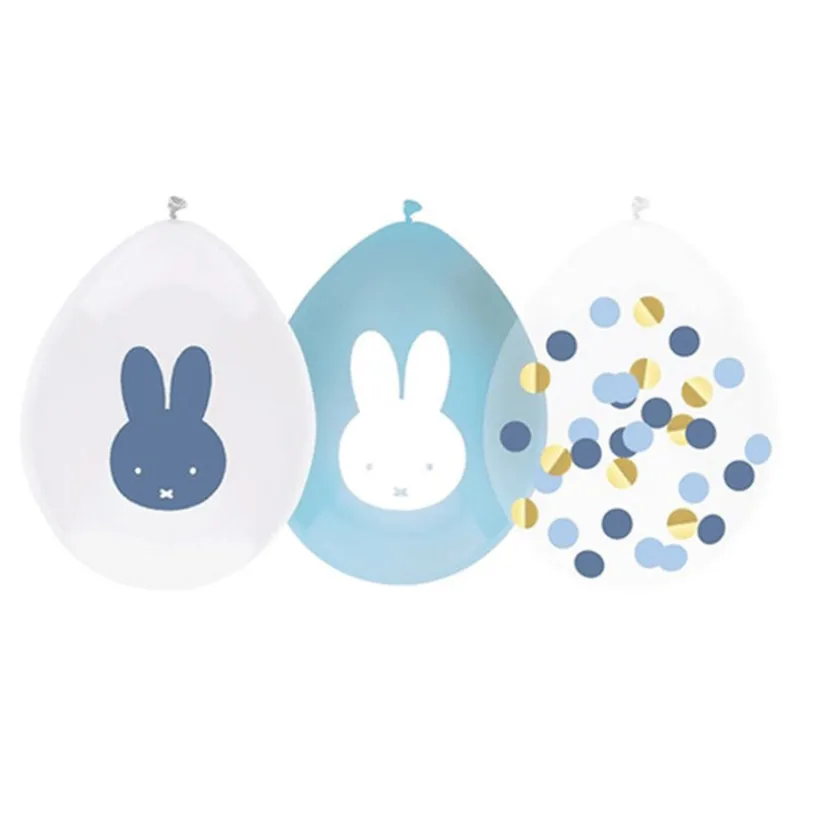 Set van 5 Feestballonnen Nijntje Blauw