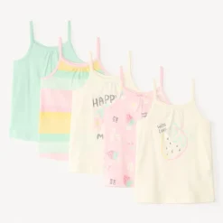 Set van 5 felle tanktops voor meisjesbaby's