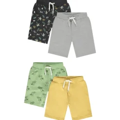 Set van 4 fleece Bermuda's met fantasie jongens