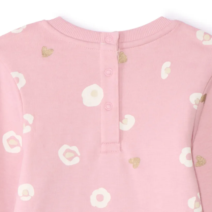 Set van 3 fleece sweatshirts met fantasieprint meisjes