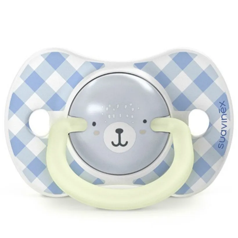 Set van 2 fopspenen 0-6m Dag & Nacht Blauw