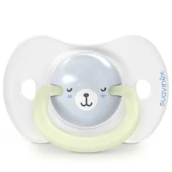 Set van 2 fopspenen 0-6m Dag & Nacht Blauw