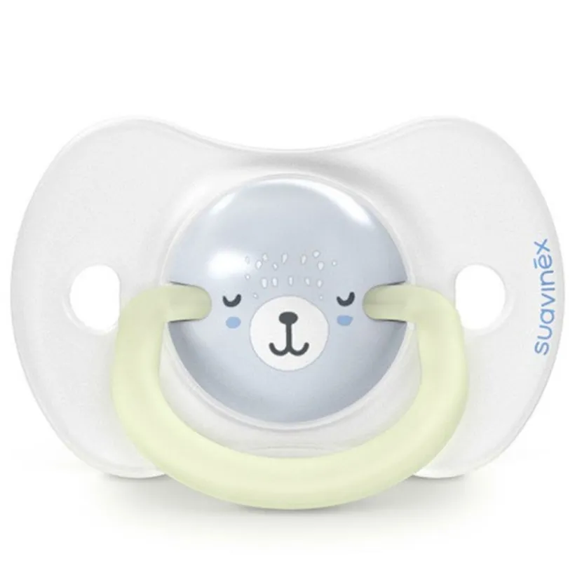Set van 2 fopspenen 0-6m Dag & Nacht Blauw