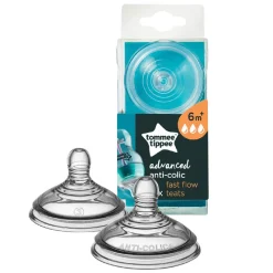 Set van 2 geavanceerde anti-koliek fopspenen 6m+ met snelle doorstroming