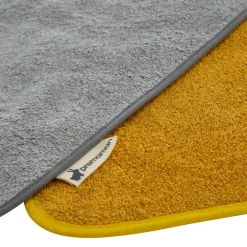 Set van 3 gele slabbetjes van badstof met elastische halslijn