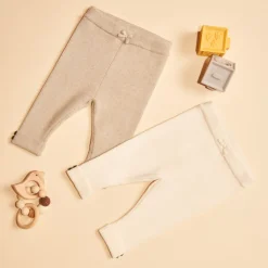 Set van geribbelde babymeisjesboxershorts