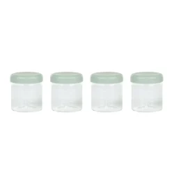 Set van 4 glazen bewaarpotten - 220 ml