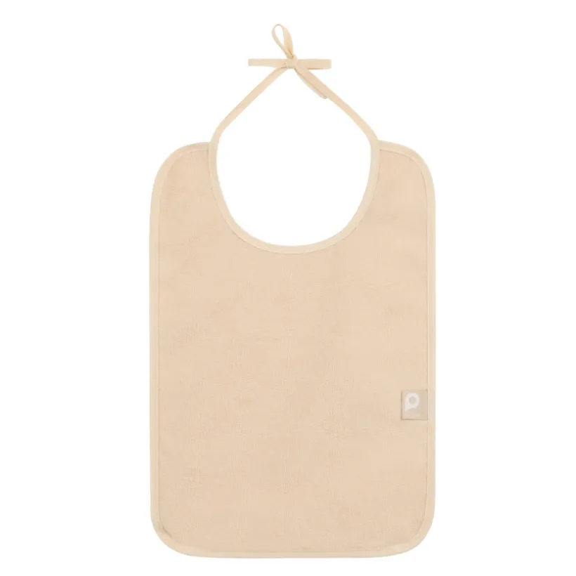 Set van 7 grote slabbetjes - Beige