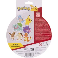 Set van 7 gummetjes Pokémon
