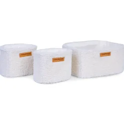 Set van 3 hangmanden om te bevestigen Teddy ecru