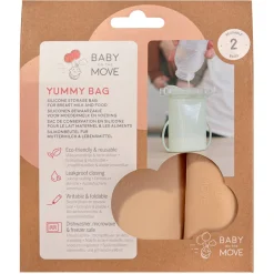 Set van 2 Herbruikbaar Bewaarzakken Yummy Bag 230ML Blush
