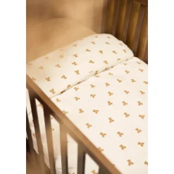 Set van 2 hoeslakens bed 70x140cm Hazel/Oatmeal