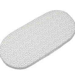 Set van 2 hoeslakens voor draagmand Little Bloom Flowers Grijs