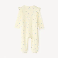 Set van 2 jersey slaapzakken met rits aan de voorkant, motief van bosbessen voor babymeisjes.