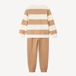 Set van jogging met gestreepte sweatshirt jongens