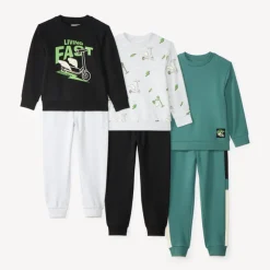 Set van 3 joggingoutfits jongens: sweatshirt en broek