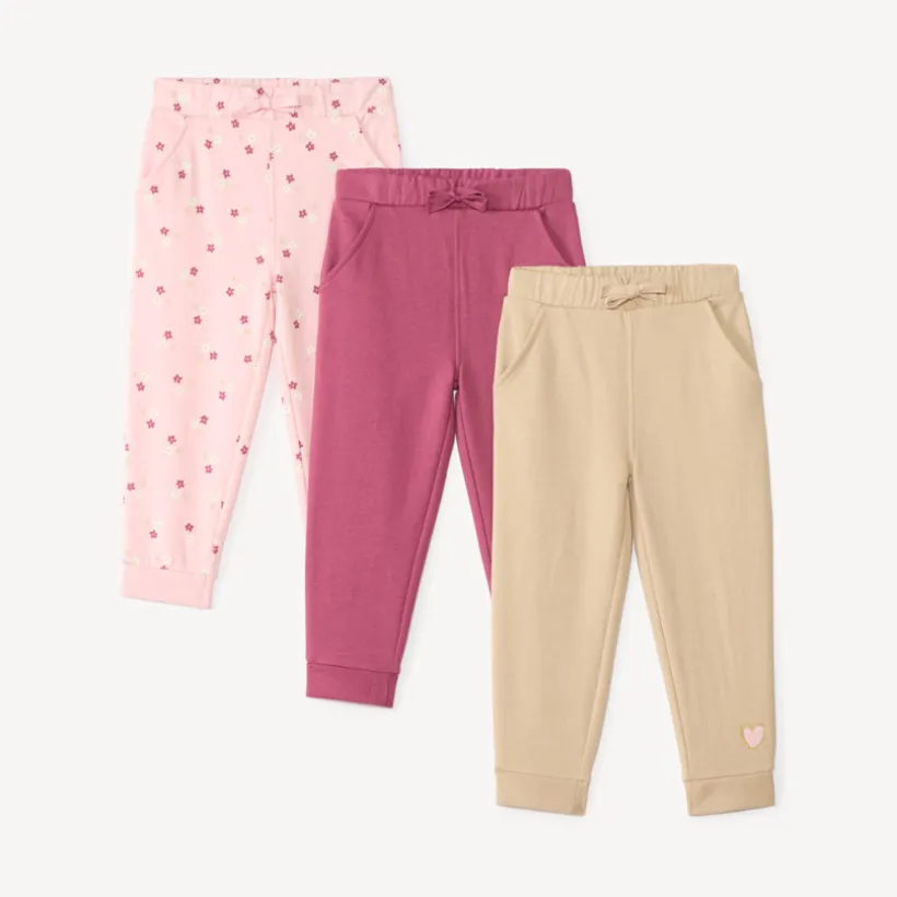 Set van 3 joggings voor meisjesbaby's