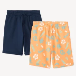 Set van 2 jongens bermuda's van fantasie fleece
