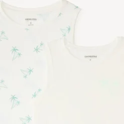 Set van 2 jongenshemdjes met palmboomprint