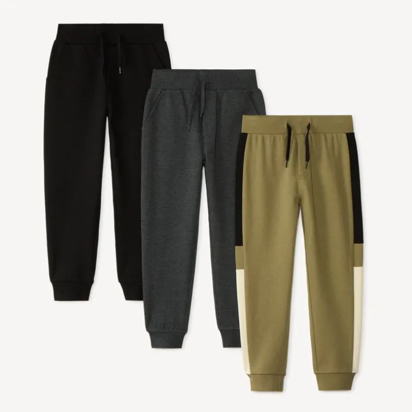 Set van 3 jongens joggingsbroeken van fleece
