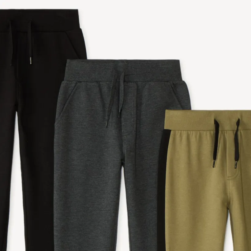 Set van 3 jongens joggingsbroeken van fleece