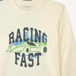 Set van 5 jongens shirts met lange mouwen met een fantasieprint