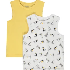 Set van 2 jongens tanktops in jersey