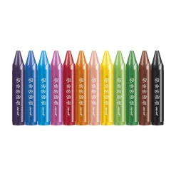 Set van 12 Jumbo waskrijtjes om te kleuren