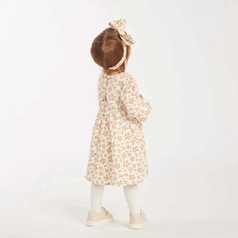 Set van jurk en haarband voor babymeisjes met luipaardprint
