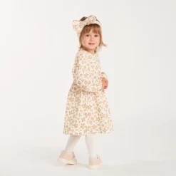 Set van jurk en haarband voor babymeisjes met luipaardprint