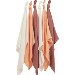 Set van 6 katoenen luiers 70 x 70 cm