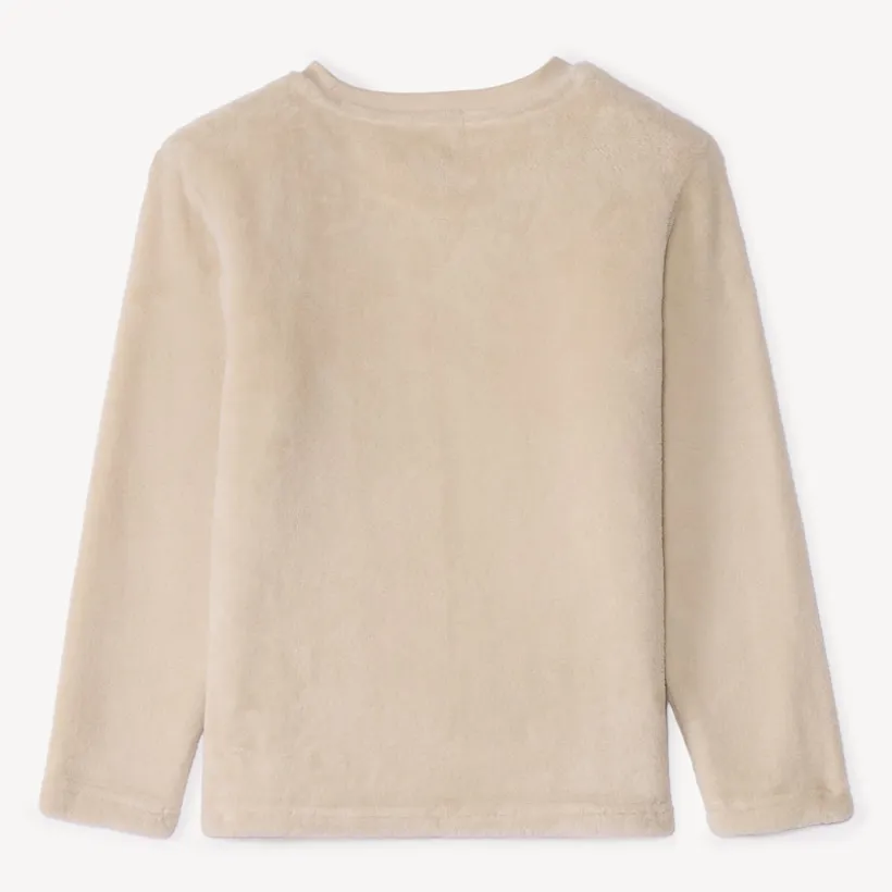 Set van kerstpyjama van sherpa en flanel jongens
