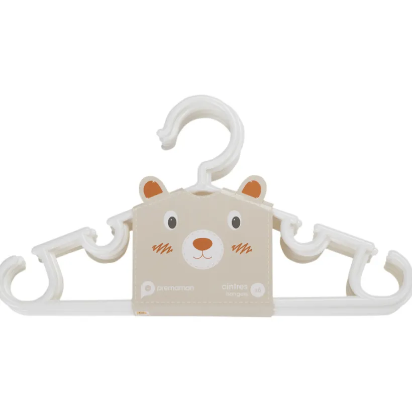 Set van 6 kleerhangers - Wit