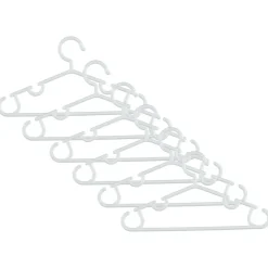 Set van 6 kleerhangers - Wit