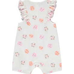 Set van 2 korte jumpsuits met schelpenmotief voor meisjes