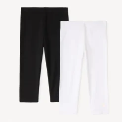 Set van 2 korte leggings met logo-print meisjes