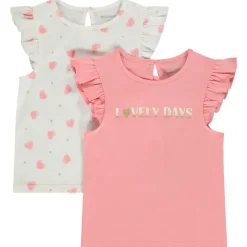 Set van korte mouwen fantasie t-shirts voor baby meisjes
